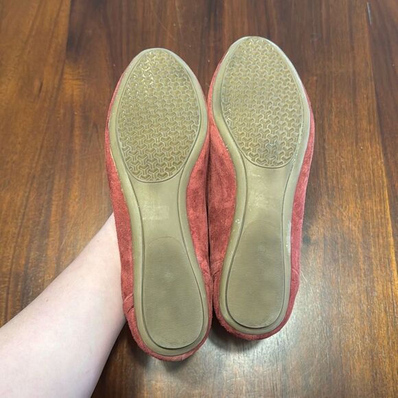 G.H. Bass & Co Nina Maroon Suede Flats Women’s US 9 M - Picture 7 of 8